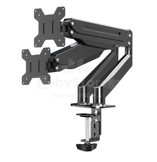 ESPERANZA DESK HOLDER WITH GAS SPRING FOR 2 COMPUTER MONITORS 17"-27" MACHE