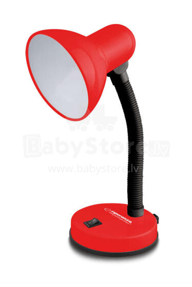 ESPERANZA DESK LAMP E27 VEGA RED