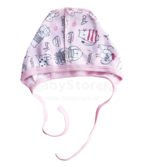 Galatex Baby Cap Art.181465 Cat Шапочка для новорождённых 100% хлопок