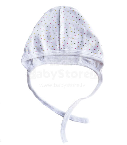 Galatex Baby Cap Art.181468 Dots  Baby 100% medvilninė kepurė Katės