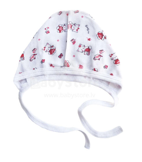 Galatex Baby Cap Art.181476 Hello Kitty Baby 100% medvilninė kepurė Katės