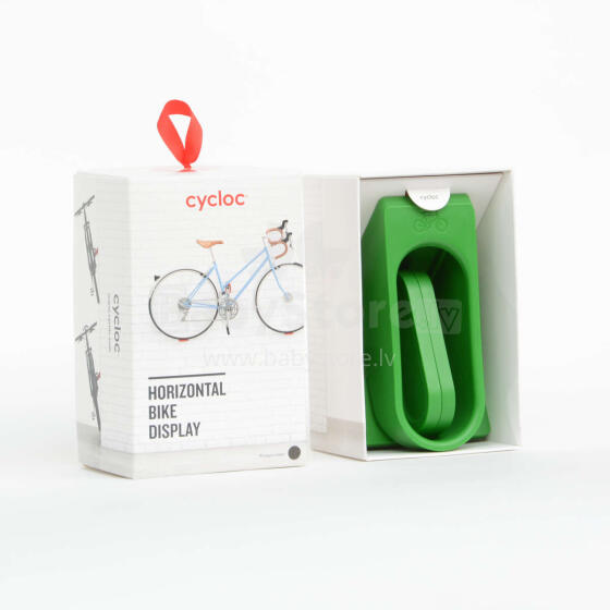 CYCLOC Hero bike wall-mounted storage, green