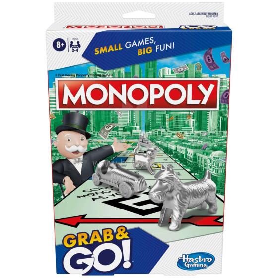 MONOPOLY Ceļojumu spēle „Grab&Go”