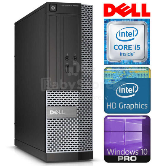 Персональный компьютер DELL 3020 SFF i5-4590 8 ГБ 480SSD DVD WIN10PRO / W7P