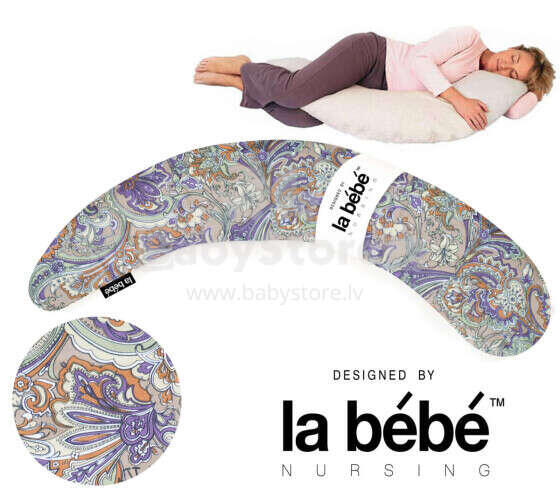 La Bebe™ Moon Maternity Pillow Art.5143 Flowers  36*185 cm