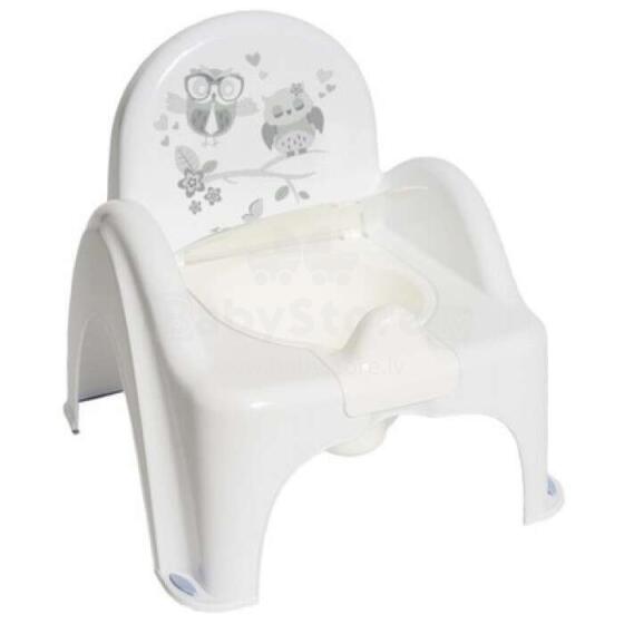 Tega Baby Owl Art.PO-064 White  Bērnu podiņš-krēsliņš ar vāku un mūziku