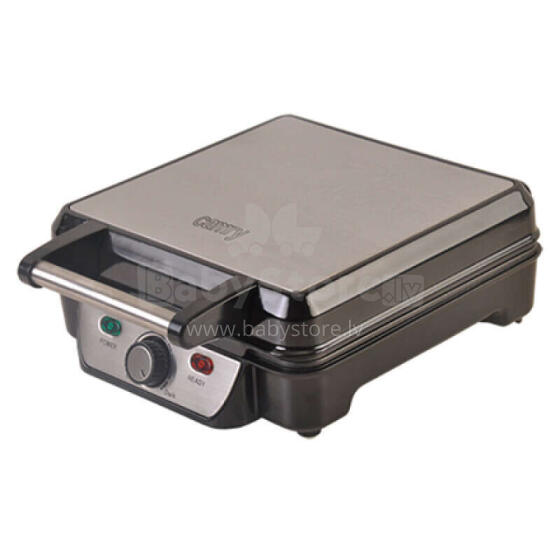 Camry Waffle maker CR 3025 1150 W, Number of pastry 4, Belgium, Black/Stainless steel