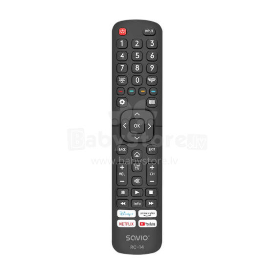 SAVIO RC-14 universālā tālvadības pults/aizvietotājs HISENSE, SMART TV