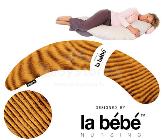 La Bebe™ Moon Maternity Pillow Velvet Collection Art.182615 Liels spilvens grūtniecēm ar sintepona (bumbiņsintepons) pildījums (īpaši mīksts un kluss),195cm