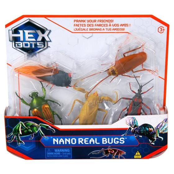 HEX BOTS interaktiivne mänguasi Nano Real Bugs 5 pakk