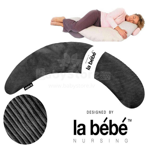 La Bebe™ Moon Maternity Pillow Velvet Collection Art.182959 Большая подушка для беременных с наполнителем из синтепона (синтепух,особенно мягкий и тихий),195см