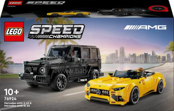 76924 LEGO® Speed Champions Mercedes-AMG G 63 un Mercedes-AMG SL 63