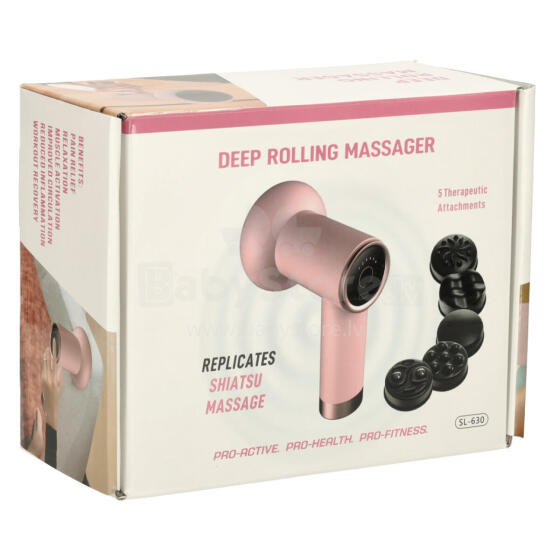 Ikonka Art.KX3717 Body massage gun slimming 9in1 white