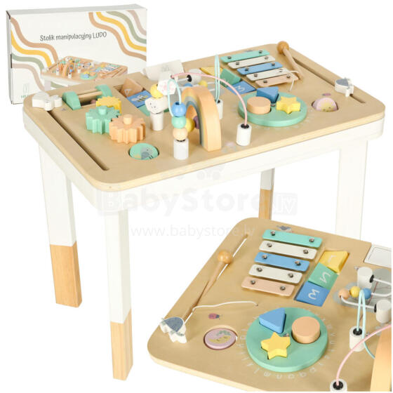 Ikonka Art.KX3770 Lulilo montessori colourful manipulative table