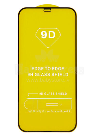 RoGer Full Face 9D Tempered Glass Aizsargstikls Pilnam Ekrānam Samsung Galaxy S23 FE 5G Melns