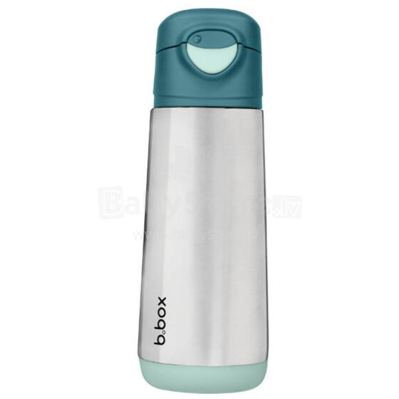 500ml insulated sport spout bottle - emerald forest, b.box