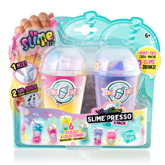 SO SLIME lima valmistamise komplekt Slime drinks, 2tk