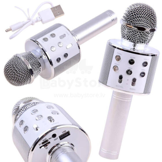 Mikrofons KARAOKE (USB) IN0136 white