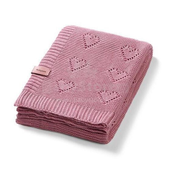 1478/01 BAMBOO KNITTED BLANKET PINK