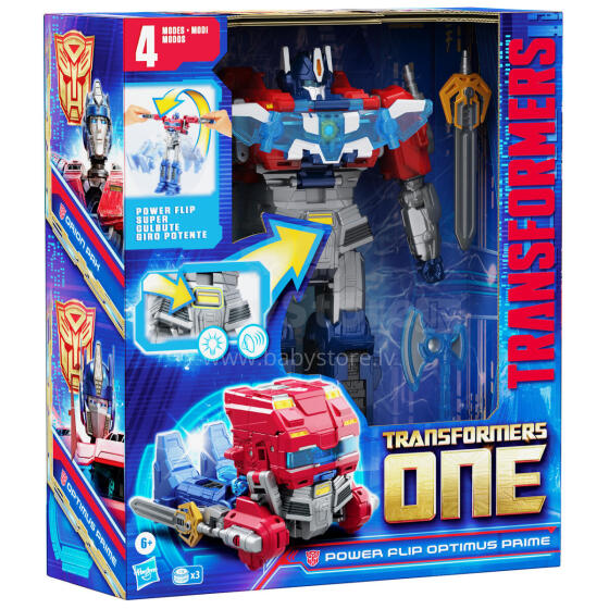 TRANSFORMERS MV8 figūriņa power flip optimus prime 25 cm