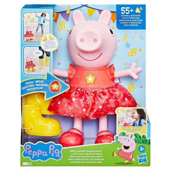 PEPPA PIG Interaktiivinen nukke Pipsan kuralätäkköbileet, 30 cm