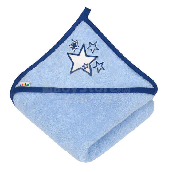 A0663 TERRY BATH TOWEL HOODED BLUE