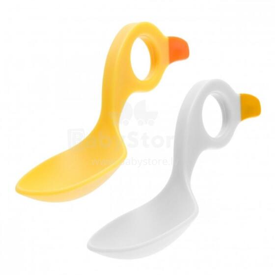 I CAN Duck/Swan Yellow/White lusikat 2kpl.