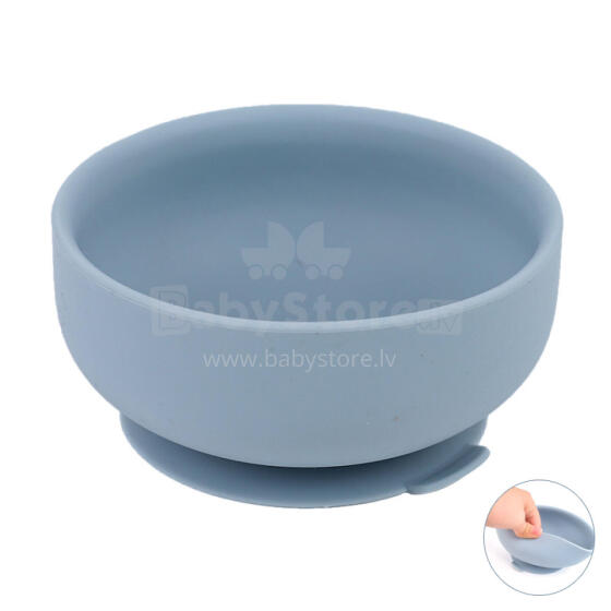 Little Eater Art.bowl02 Grey silicone sticky bowl