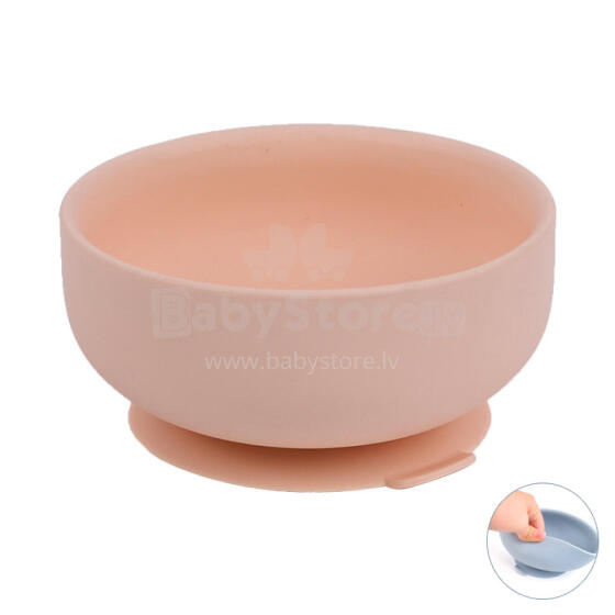 Little Eater Art.bowl03 Peach silicone sticky bowl