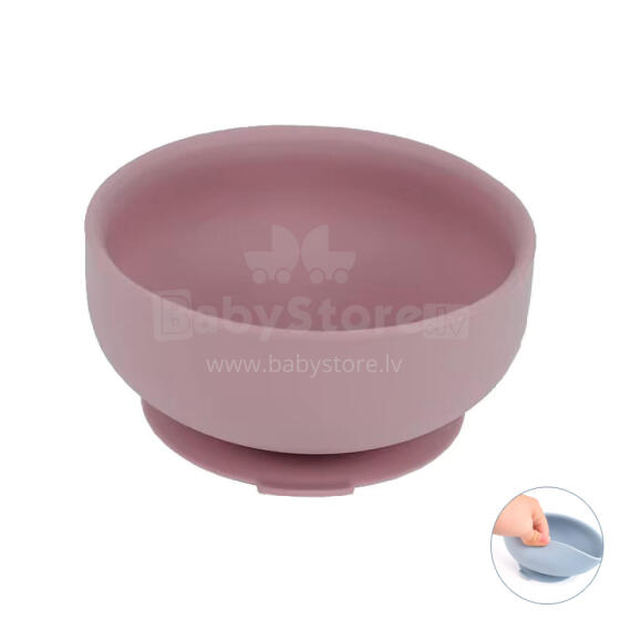 Little Eater Art.bowl01 Pink Peach silikoni tahmea kulho