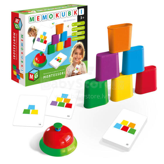 MONTESSORI ZABAWKA EDUKACYJNA KUBKI