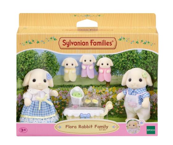 SYLVANIAN FAMILIES Gėlių triušiukų šeimynėlė