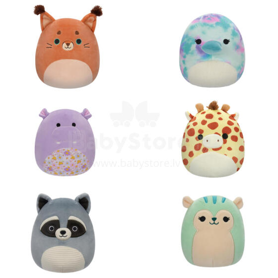 SQUISHMALLOWS W19 Plīša rotaļlieta, 19 cm