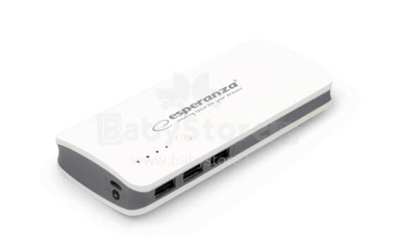 ESPERANZA POWER BANK RADIUM 8000MAH WHITE/GREY