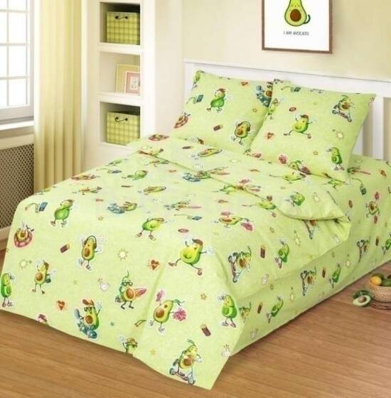 Vasilek Bedding Set  Art.183779  Хлопковое постельное белье из 3-х частей 143х215/70x70см