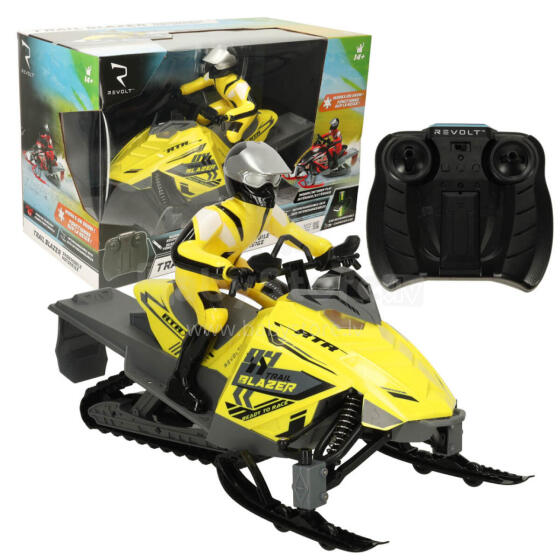 Ikonka Art.KX3664 RC remote controlled snowmobile Revolt TRAIL BLAZER red