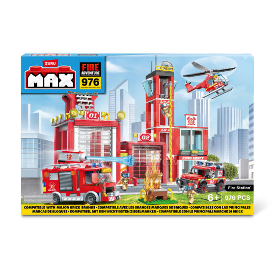 MAX CITY Bricks Fire Station, 933pcs