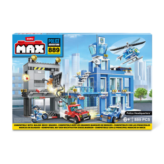 MAX CITY Bricks Police Station, 870pcs