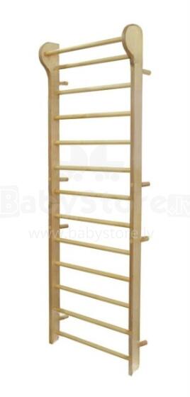 Climbing Rack Col.001 Wooden wall with bar 220x67x10 cm