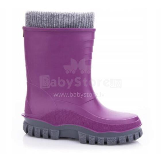 Lemigo Arctis GoKids  Art.922 Dark Fuschia Baby Rubber Boots