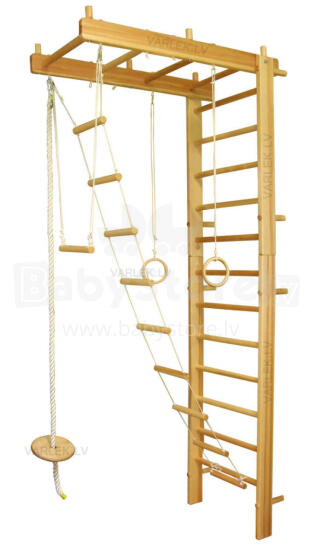 Climbing Rack Art.R7U Col.001 Wooden Climbing Wall Set 110x67x10cm