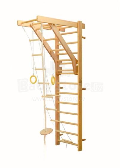 Climbing Rack Art.R5GU Col.001 Zviedru sienas koka komplekts 120x67x10cm