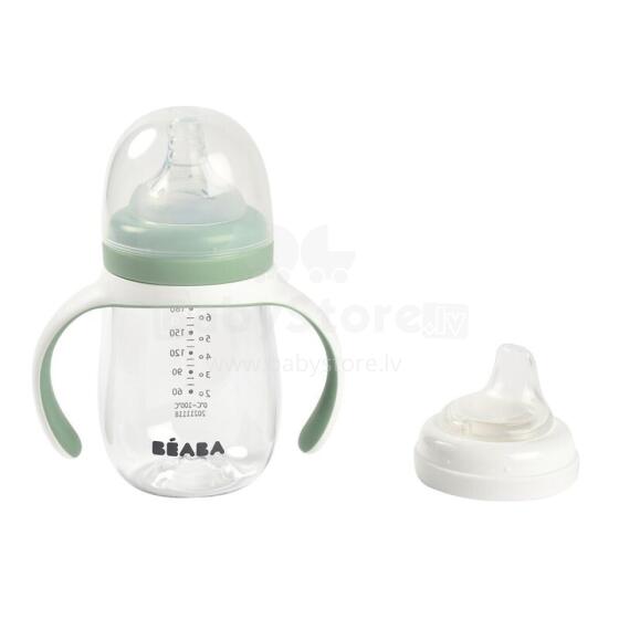 Beaba Art.913531 SAGE GREEN Õppetass 2in1 210 ml