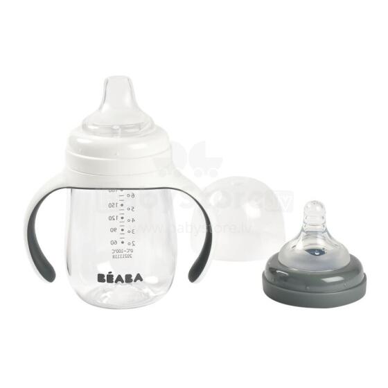 Beaba Art.913532 MINERAL GREY2in1 Training Bottle 210 ml