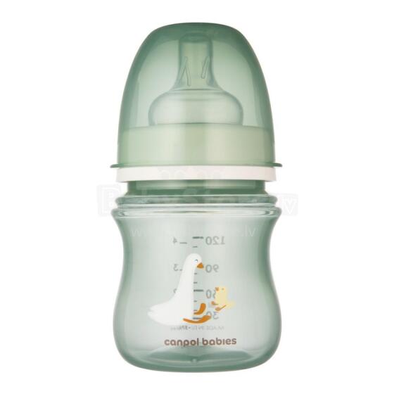 CANPOL BABIES Anti-Colic pudelīte 120 ml PP EasyStart GOOSE, 35/244