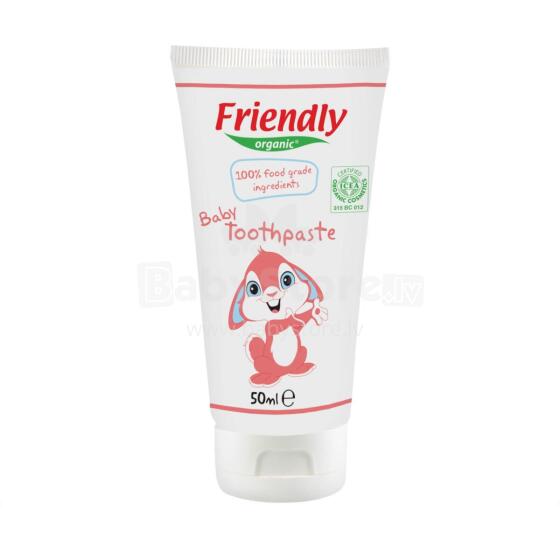 FRIENDLY ORGANIC Art.FR1727 Baby toothpaste with raspberry 50ml