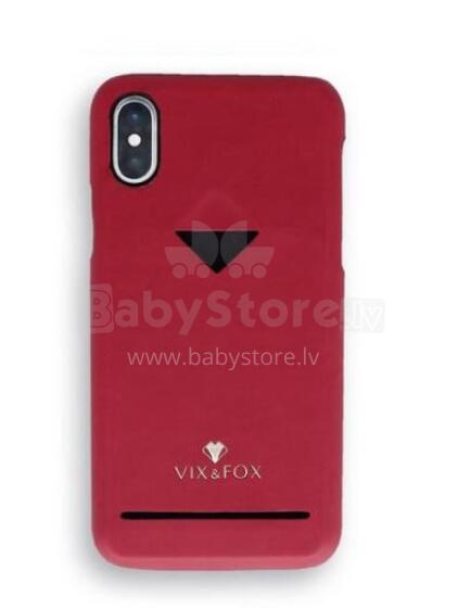 VixFox Card Slot Back Shell for Iphone X/XS ruby red