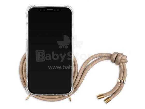 Lookabe Necklace iPhone Xs gold nude loo008