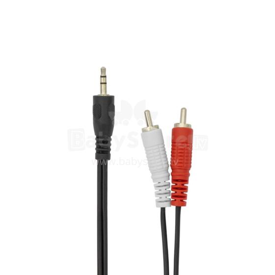 Sbox 3.5-2RCA-M/M-2/R 3.5mm M.->2 X RCA M, 2M