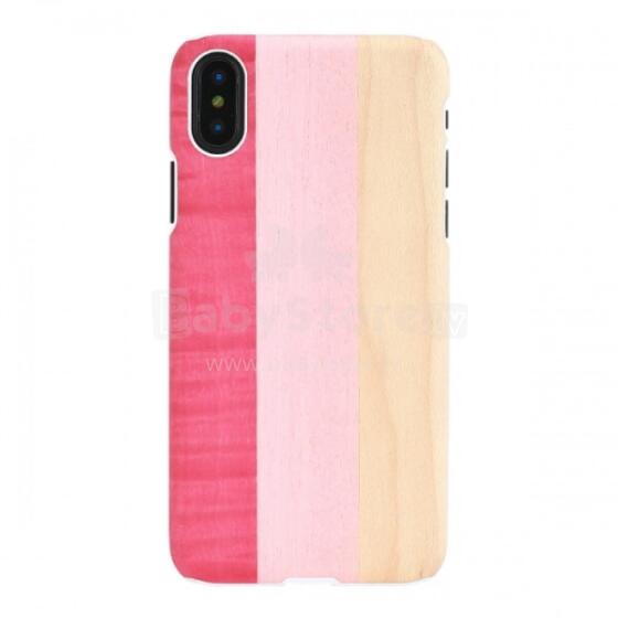 MAN&WOOD SmartPhone case iPhone X/XS pink pie white